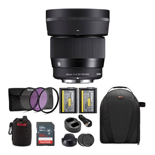 Sigma 56mm f/1.4 DC DN Contemporary Lens for Sony E Mount Cameras