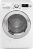 LG - 4.2 Cu. Ft. 9-Cycle Electric Dryer - White-Front_Standard