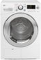 LG - 4.2 Cu. Ft. 9-Cycle Electric Dryer - White-Front_Standard 