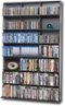 Atlantic - Elite Multimedia Storage Cabinet - Black/Gray-Front_Standard