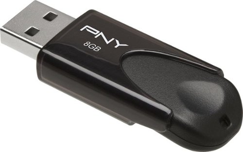  PNY - Attaché 8GB USB 2.0 Flash Drive - Black