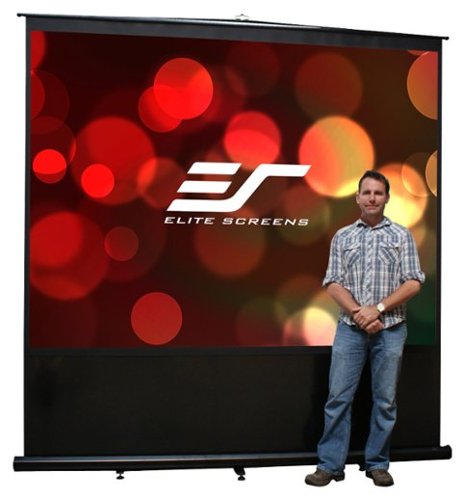 Elite Screens - Reflexion Series Portable Projector Screen - Black-Front_Standard 