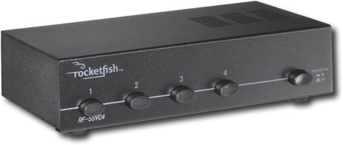  Rocketfish™ - 4-Pair Stereo Speaker Selector - Black