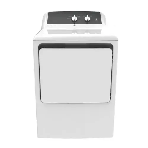 Front. GE - 6.2 Cu. Ft Commercial Style Electric Dryer With Even Airflow - White - White.