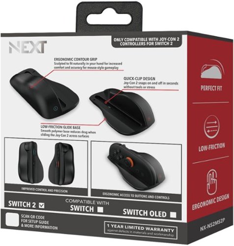 NEXT Mouse Shell 2-Pack for Nintendo Switch 2 - Black WHERE TO BUY