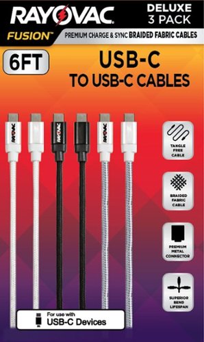 Rayovac - C TO C CABLES - black