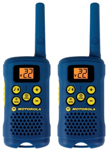  Motorola - Talkabout 16-Mile 22-Channel FRS 2-Way Radios (Pair) - Light Blue