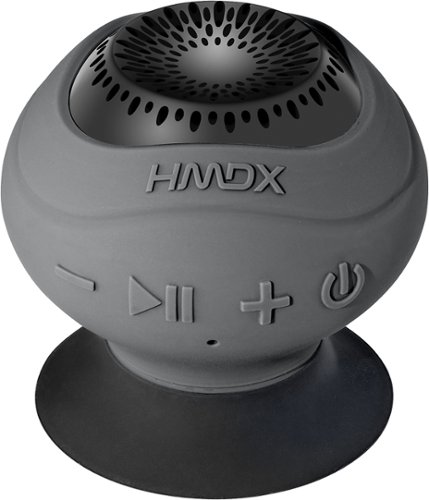  HMDX - Neutron Wireless Suction Speaker - Gray
