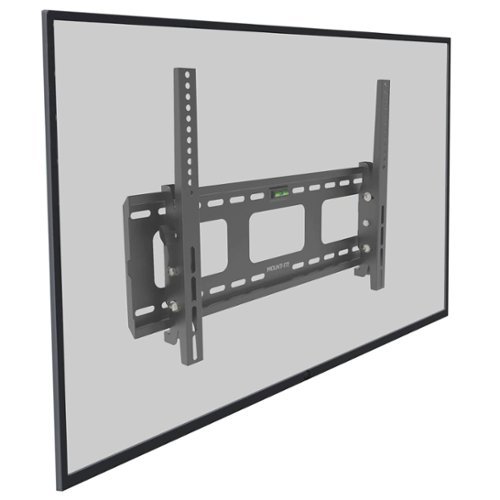 Mount-It! - Heavy-Duty Tilting TV Wall Mount for 37"–80" TVs, Steel Bracket, Adjustable Tilt - Black-Front_Standard 