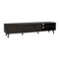 CorLiving - Himari Collection TV Stand with Cabinets for Most TVs up to 85" - Distressed Charcoal Gray-Front_Standard