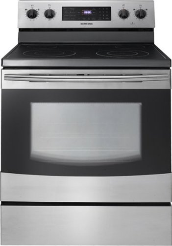  Samsung - 5.9 Cu. Ft. Self-Cleaning Freestanding Electric Range - Stainless steel
