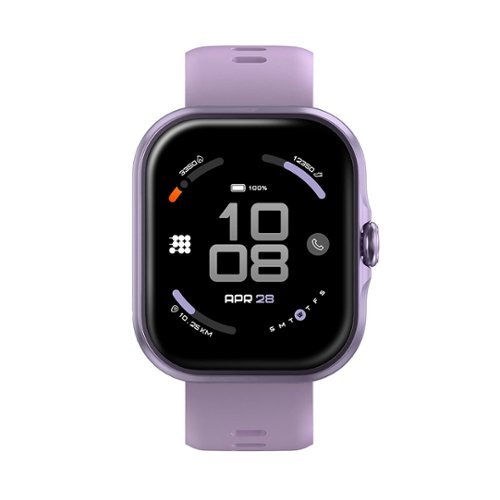 Cubitt - VIVA Lite Smartwatch with Built-in GPS, 1.85 AMOLED Display - Purple - (2025)-Front_Standard 