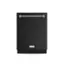 Front. Thor Kitchen - Gordon Ramsay Series by THOR Kitchen 24 Inch Dishwasher with Stainless Steel Hardware - Black.