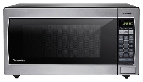  Panasonic - 2.2 Cu. Ft. Full-Size Microwave - Stainless steel