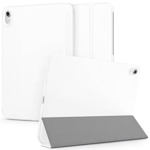 DTTO - Case for iPad (A16) 11th Gen11- Inch 2025, for iPad 10th Gen 2022 ,Matte Frosted Shockproof Back ,Auto Sleep/Wake - White-Front_Standard 