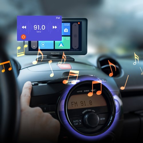 Rexing W1 Carplay and Android Auto device w/ Back-up Camera - Black WORLDWIDE DELIVERY
