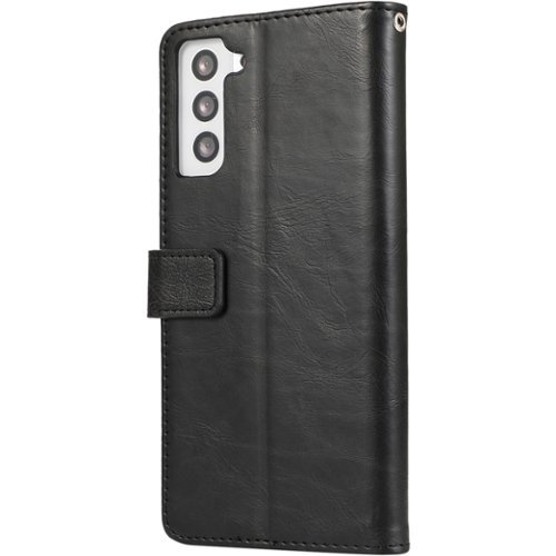 SaharaCase - Folio Wallet Case for Samsung Galaxy S23 - Black-Left_Standard 
