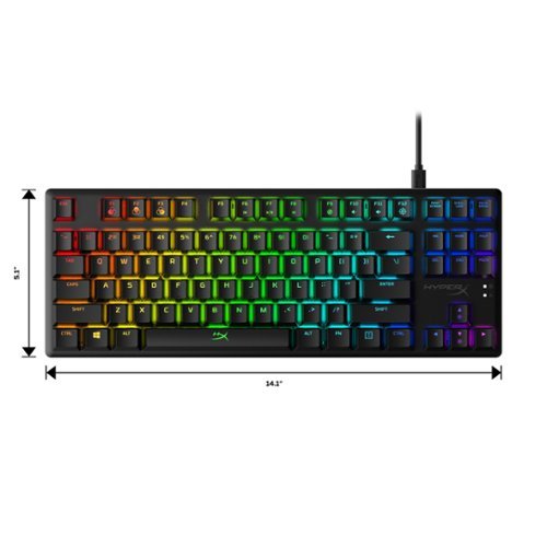 HyperX Alloy Origins Core TKL Wired Mechanical Linear Red Switch Gaming Keyboard with RGB Back Lighting - Black GLOBAL SHIPPING