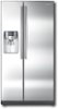 Samsung - 25.5 Cu. Ft. Side-by-Side Refrigerator with Thru-the-Door Ice and Water - Stainless steel-Front_Standard 