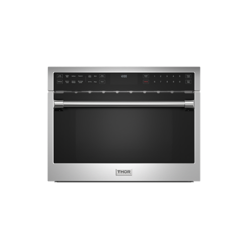 Thor Kitchen - 1.6 Cu. Ft. Built-In Microwave Oven with Air Fry With Sensor Cooking - Stainless Steel-Front_Standard 