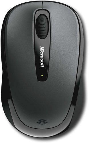  Microsoft - Wireless Mobile 3500 Ambidextrous Mouse - Loch Ness Gray