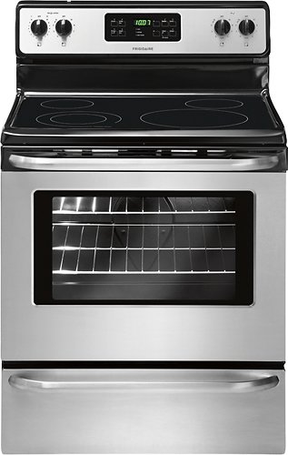  Frigidaire - 5.3 Cu. Ft. Self-Cleaning Freestanding Electric Range - Stainless steel