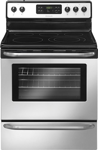  Frigidaire - 5.4 Cu. Ft. Self-Cleaning Freestanding Electric Range - Stainless steel