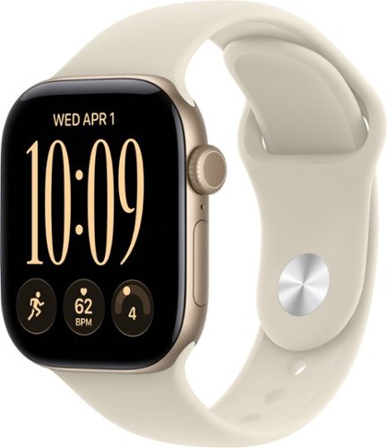 Apple Watch Series 12 (GPS + Cellular) 42mm Aluminum Case with Sand Sport Band - S/M - Light Gold (AT&T) - (2026)