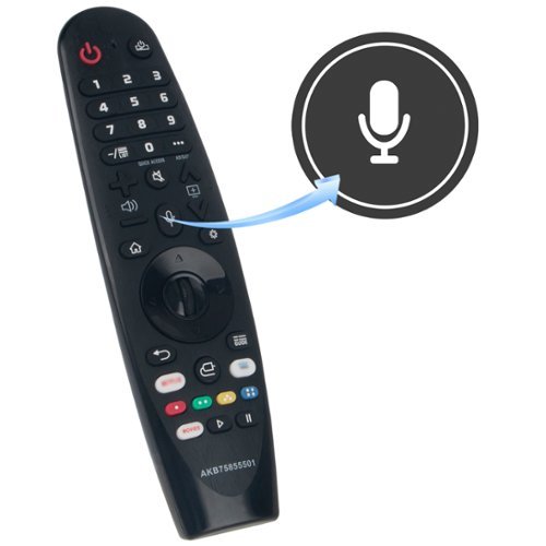 VINABTY - Replaced Voice Magic Remote AKB75855501 Fits for LG OLED QNED NanoCell Webos TV AN-MR20GA MR21/22 /23 /24 GA GN GC - Black-Front_Standard 