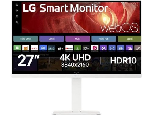 LG - 27 inch 4K UHD webOS Smart Monitor with USB Type-C PD 65W 27U730SA-W-Front_Standard 