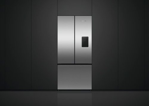 Fisher & Paykel - Counter-Depth 18 cu. Ft. Smart French Door Refrigerator with Ice and Water - Stainless Steel