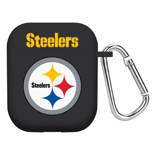 Artinian - Pittsburgh Steelers AirPods Case Cover - Black-Front_Standard 