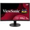 ViewSonic - VA2416C 24 Inch Full HD 1080p Frameless Curved Monitor with Variable Refresh Rate, Eye Care, HDMI, and Display - Black-Front_Standard
