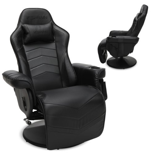Respawn Products - RESPAWN 900 Gaming Recliner - Reclining Gaming Chair with Footrest, Gaming Chair Recliner - Black-Front_Standard 