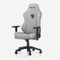AndaSeat - Phantom 3 Gaming Office Chair with Linen Fabric, Wide Seat, Lumbar & Head Pillows, Adjustable Armrests & Tilt Function - Ash Gray-Front_Standard