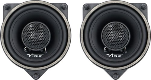 Metra - 4 inch Plug‑and‑Play Coaxial 2‑Way Car Speaker for Mercedes (Pair) - Black