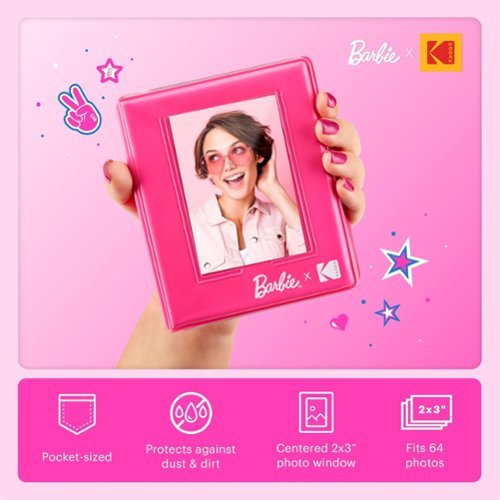 Kodak  x Barbie Step Slim AMZRODBP1K2 Instant Photo Printer, Styled Barbie Case, Paper & More - Gift Bundle - Dark Pink HOW TO BUY