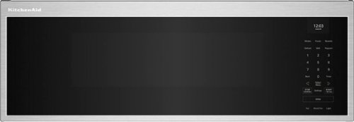 KitchenAid - 1.1 Cu. Ft. Low Profile Over-the-Range Smart Microwave with Sensor Cooking and Dual Fan Ventilation - Stainless Steel Fingerprint Resistant-Front_Standard