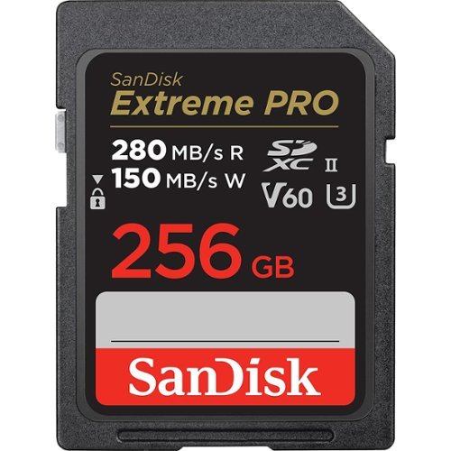 SANDISK 256GB Extreme PRO SD UHS II Memory Card V60 SDSDXEP 256G