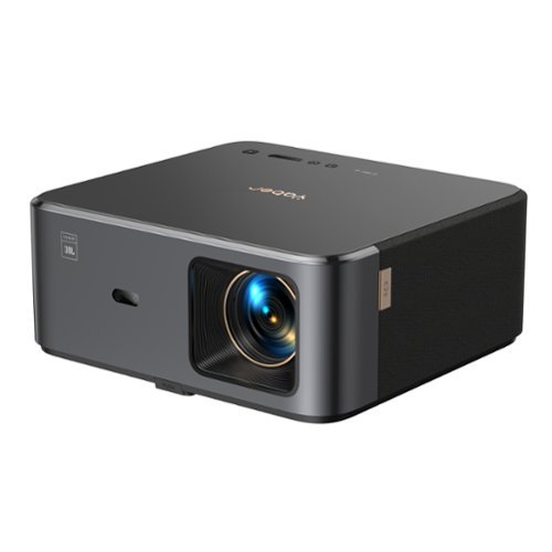 Yaber - K2s 1000 ANSI WiFi 6 Bluetooth Projector, JBL, Dolby Audio, Auto Focus & Keystone, 1080P 4K Supported Projector - Black-Front_Standard 