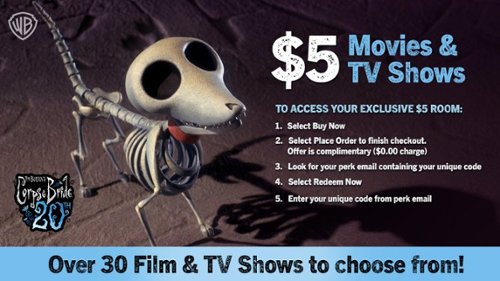 NO TRICKS! JUST TREATS!  My Best Buy™ members get Exclusive Access to $5 Film and TV Halloween family favorites!