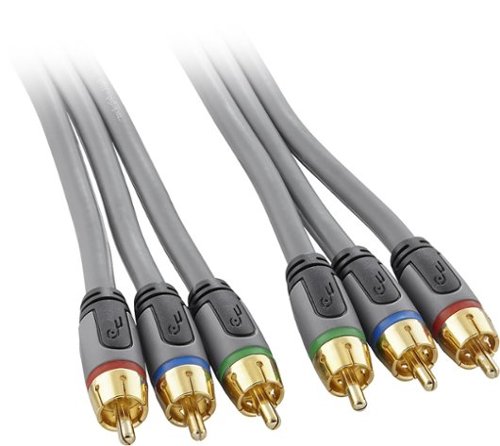  Rocketfish™ - 4' Component Video Cable - Gray