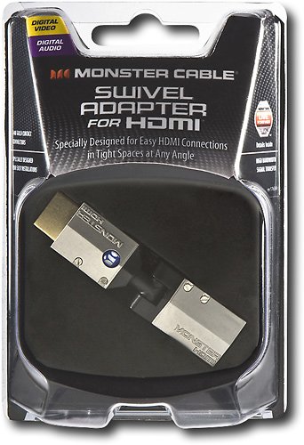  Monster - HDMI Swivel Adapter - Gray/Black/Gold