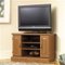 Sauder Orchard Hills Corner TV Stand in Carolina Oak finish-Front_Standard 
