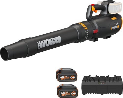 WORX - WG582 40V 780CFM 190MPH Blower - Black-Front_Standard 