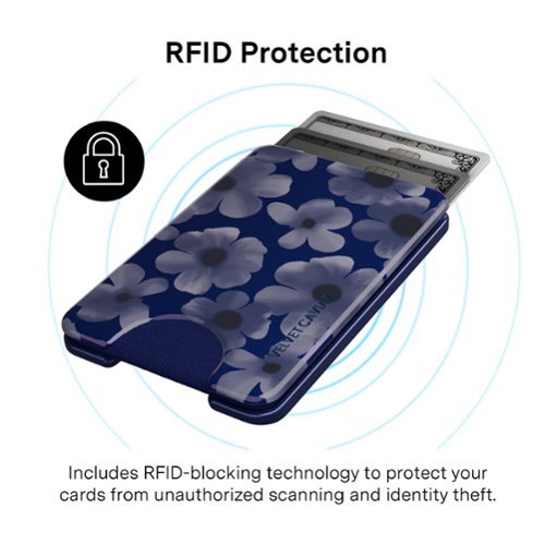 VELVET CAVIAR Magnetic Phone Wallet - Midnight Blossom GLOBAL SHIPPING