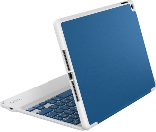 ZAGG - ZAGGfolio Bluetooth Keyboard Case for Apple® iPad® Air 2 - Blue