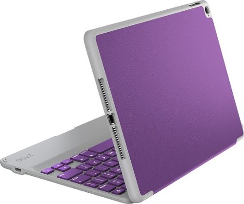  ZAGG - ZAGGfolio Bluetooth Keyboard Case for Apple® iPad® Air 2 - Orchid Purple