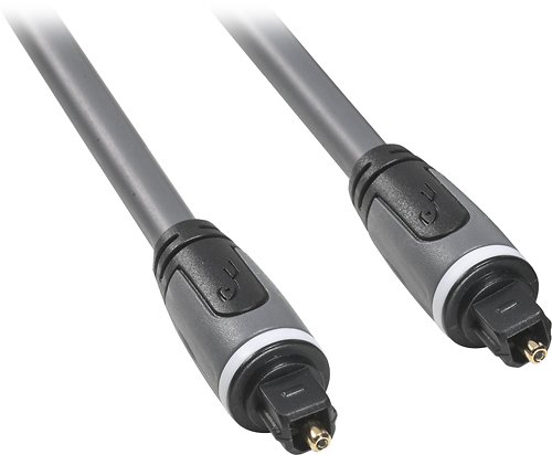  Rocketfish™ - 12' Digital Optical Audio Cable - Gray