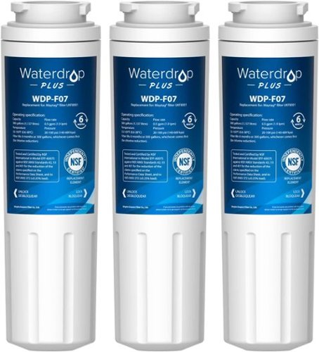 Waterdrop - Plus WDP-UKF8001-3 NSF 401,53 Certified Refrigerator Water Filter-Front_Standard 